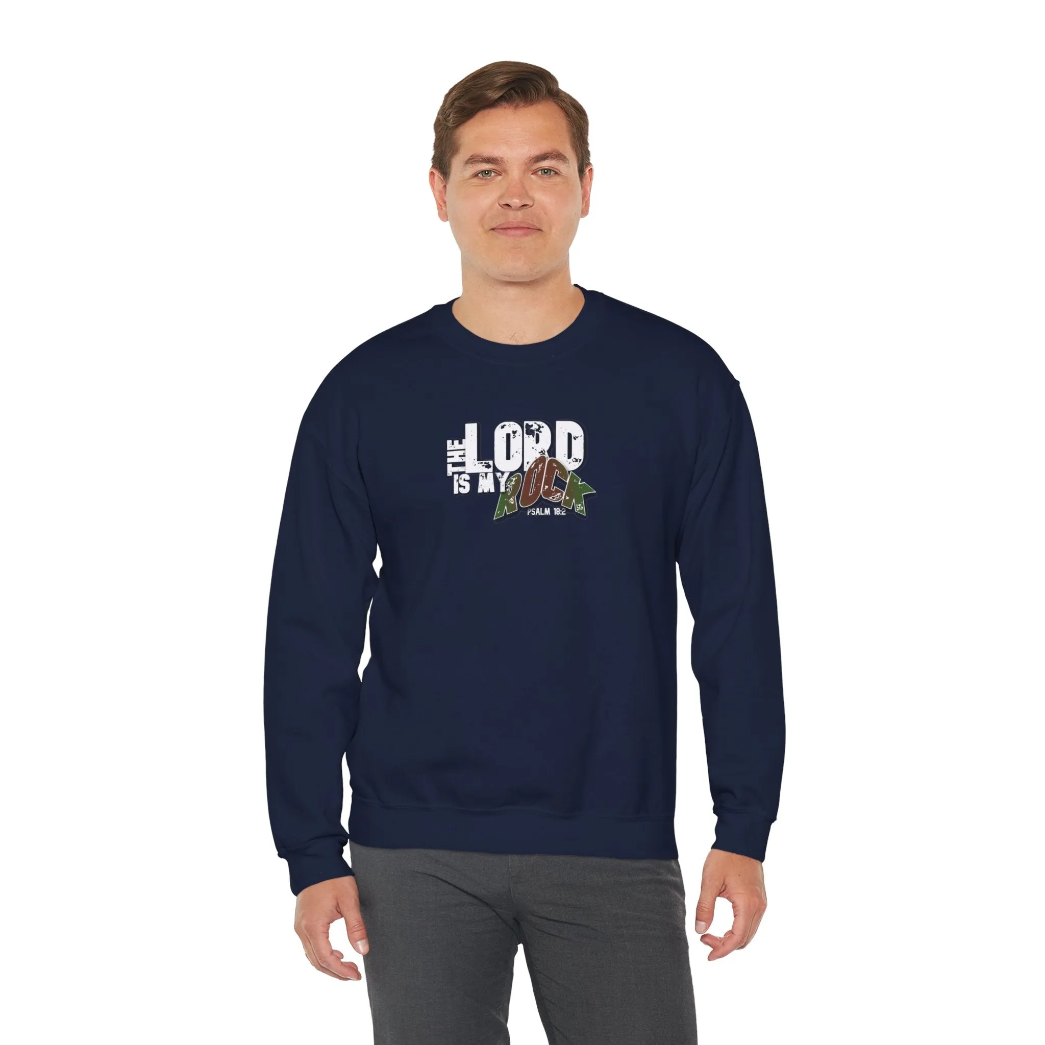 The Lord is My Rock Men’s Unisex Heavy Blend™ Crewneck Sweatshirt