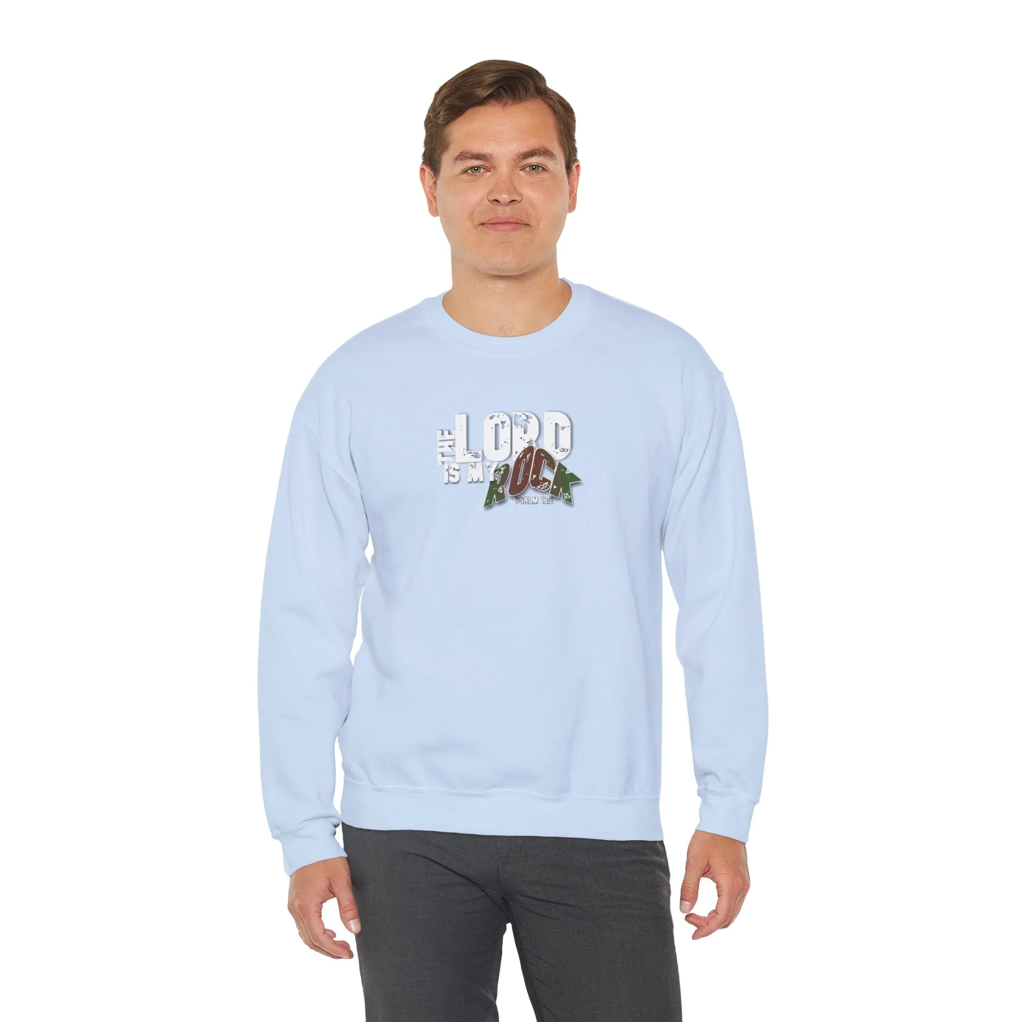 The Lord is My Rock Men’s Unisex Heavy Blend™ Crewneck Sweatshirt