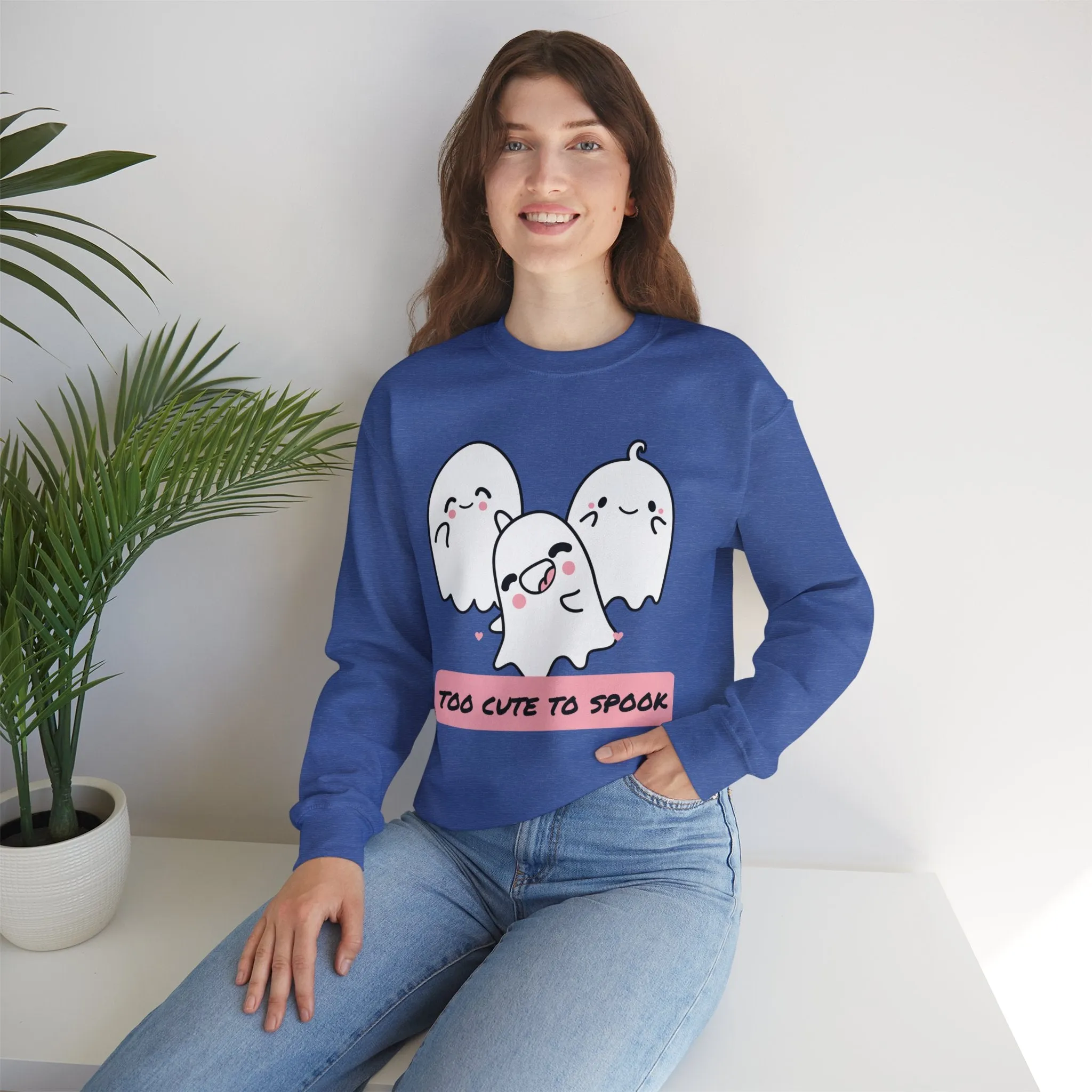 Too Cute to Spook Unisex Heavy Blend™ Crewneck Sweatshirt