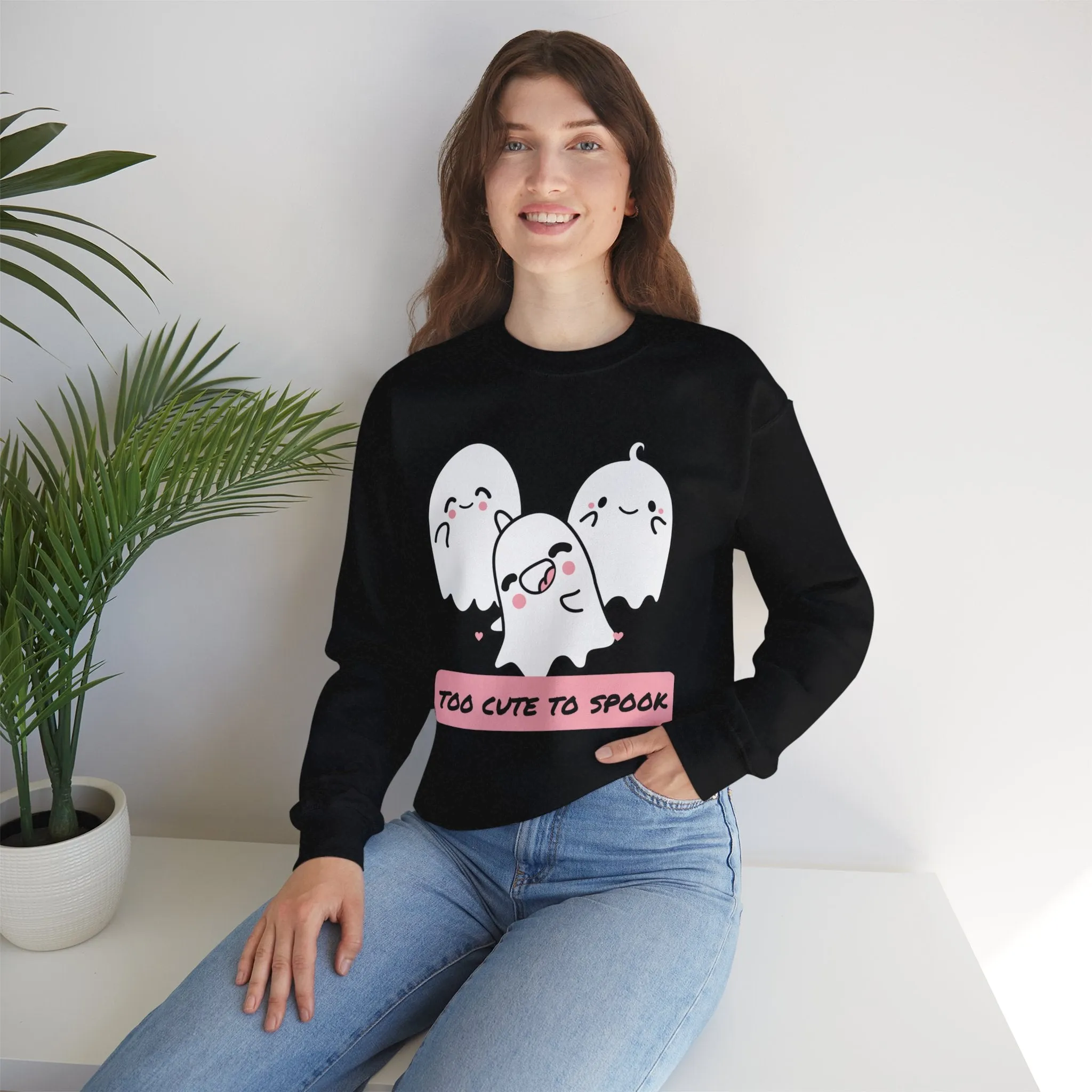 Too Cute to Spook Unisex Heavy Blend™ Crewneck Sweatshirt