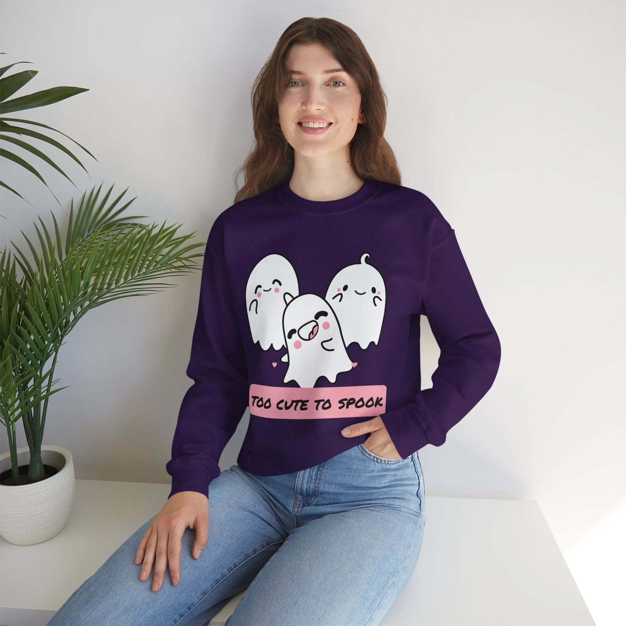 Too Cute to Spook Unisex Heavy Blend™ Crewneck Sweatshirt
