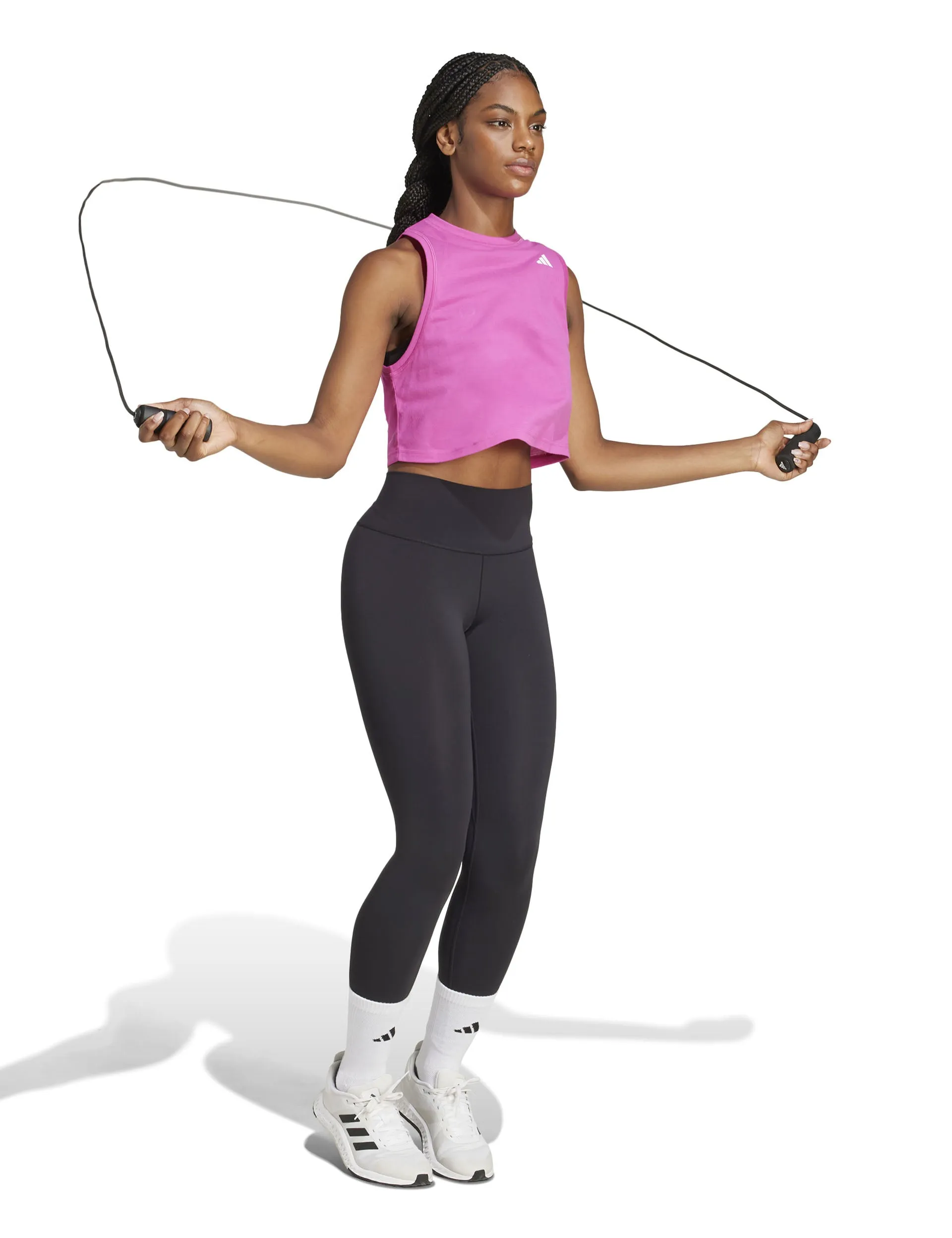Train Essentials Boxy Workout Tank Top - Semi Lucid Fuchsia
