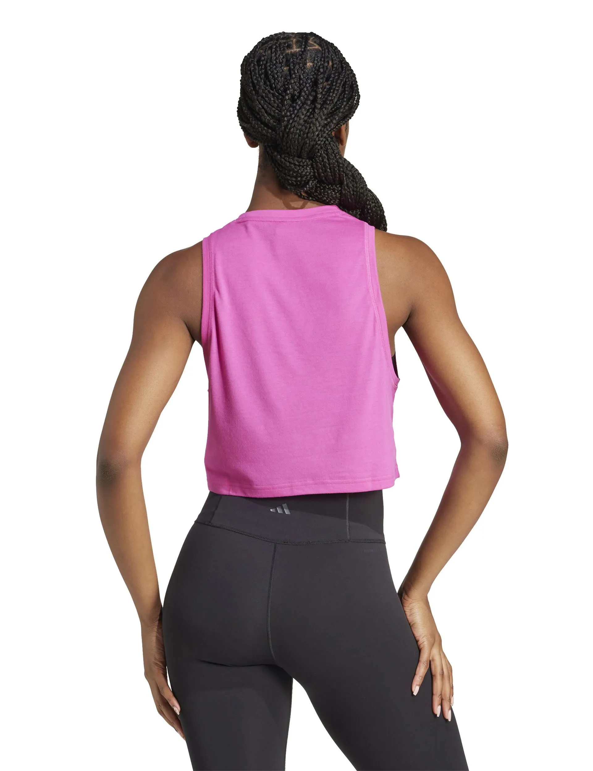 Train Essentials Boxy Workout Tank Top - Semi Lucid Fuchsia