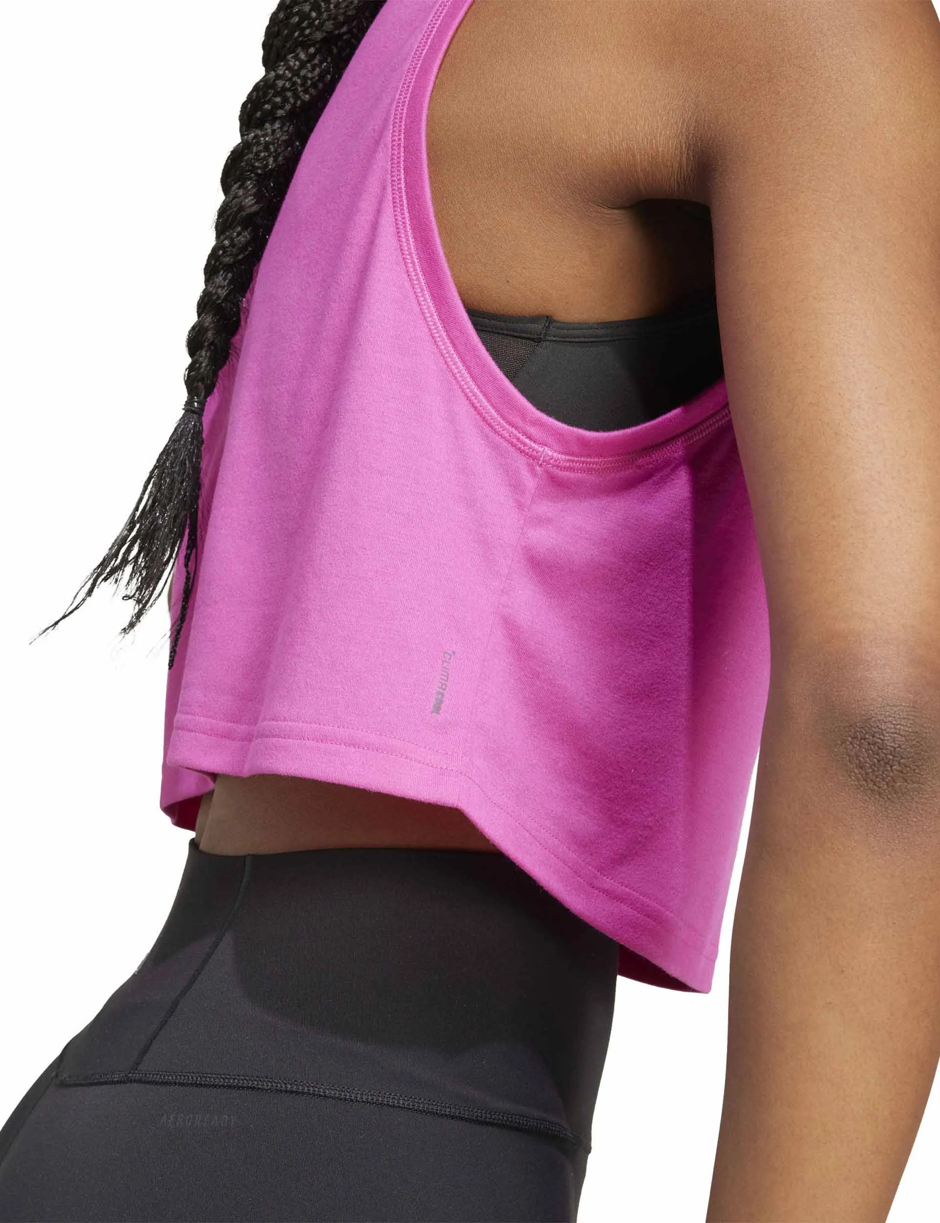 Train Essentials Boxy Workout Tank Top - Semi Lucid Fuchsia