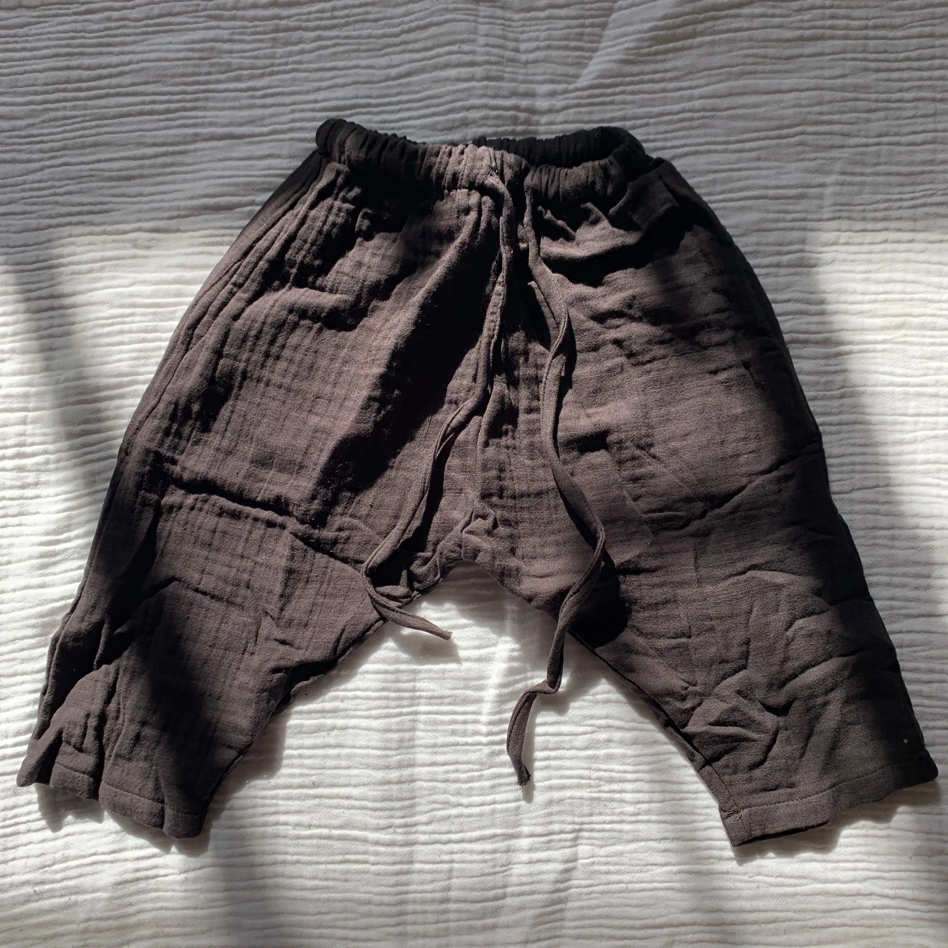 Triple Gauze Pants Charcoal