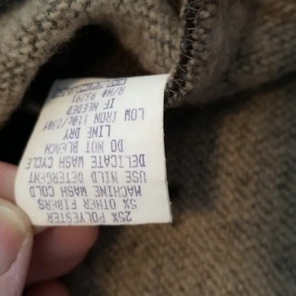 TRUE GRIT Vintage 90s Wool Blend Western Jacket Brown Medium
