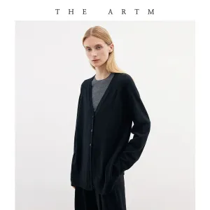 V-Neck Wool Cardigan