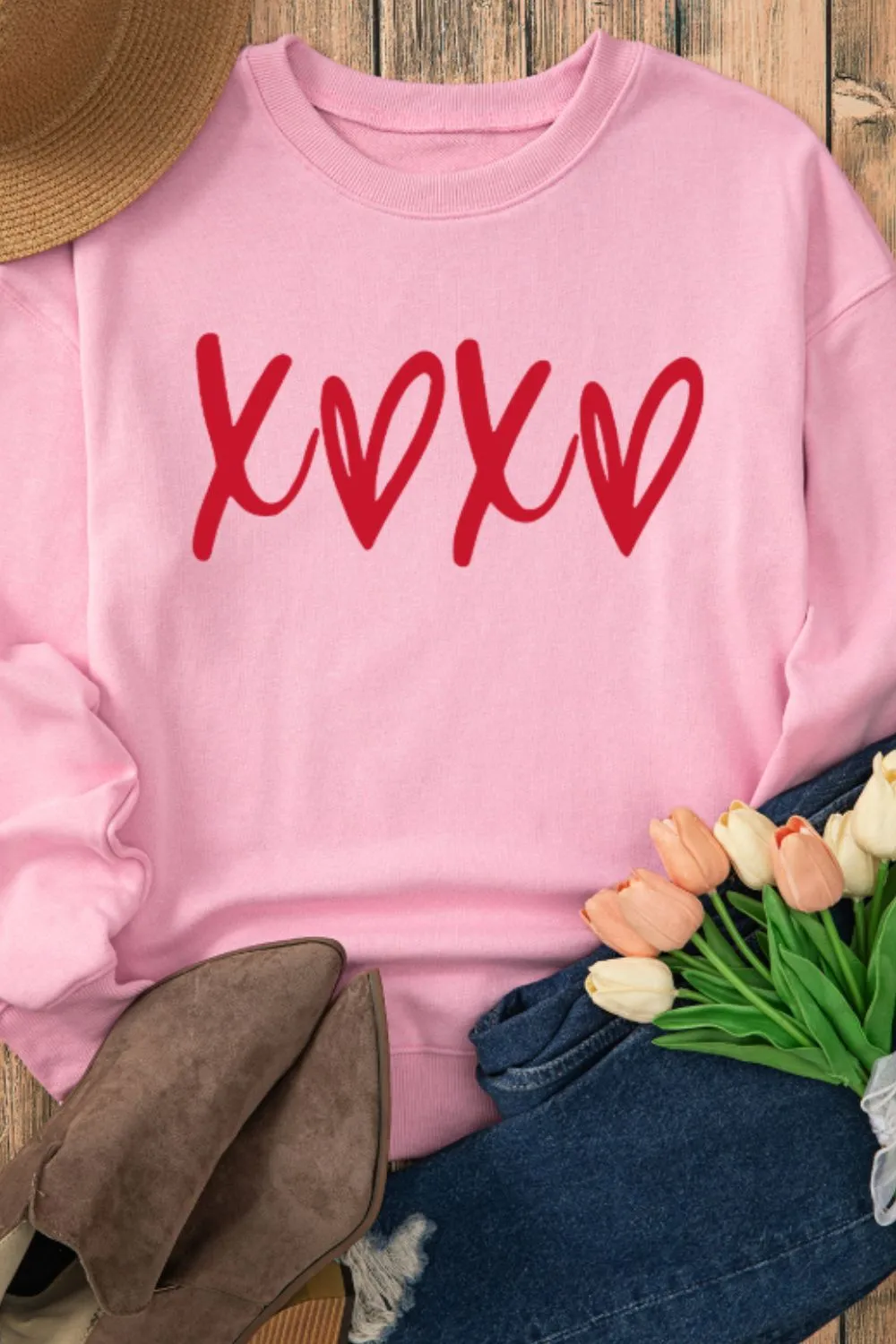 Valentine’s Day Drop Shoulder Sweatshirt