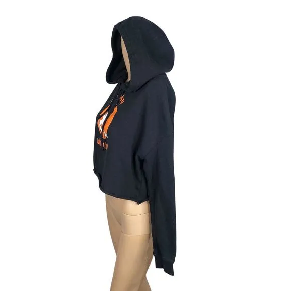 Valfre Spooky With A Booty Halloween Witch Crop Hoodie Sweatshirt Women‘s S