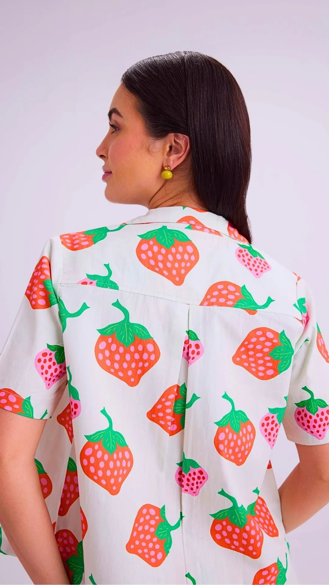 Vesper Shirt & Dottie Shorts, Berry Banter