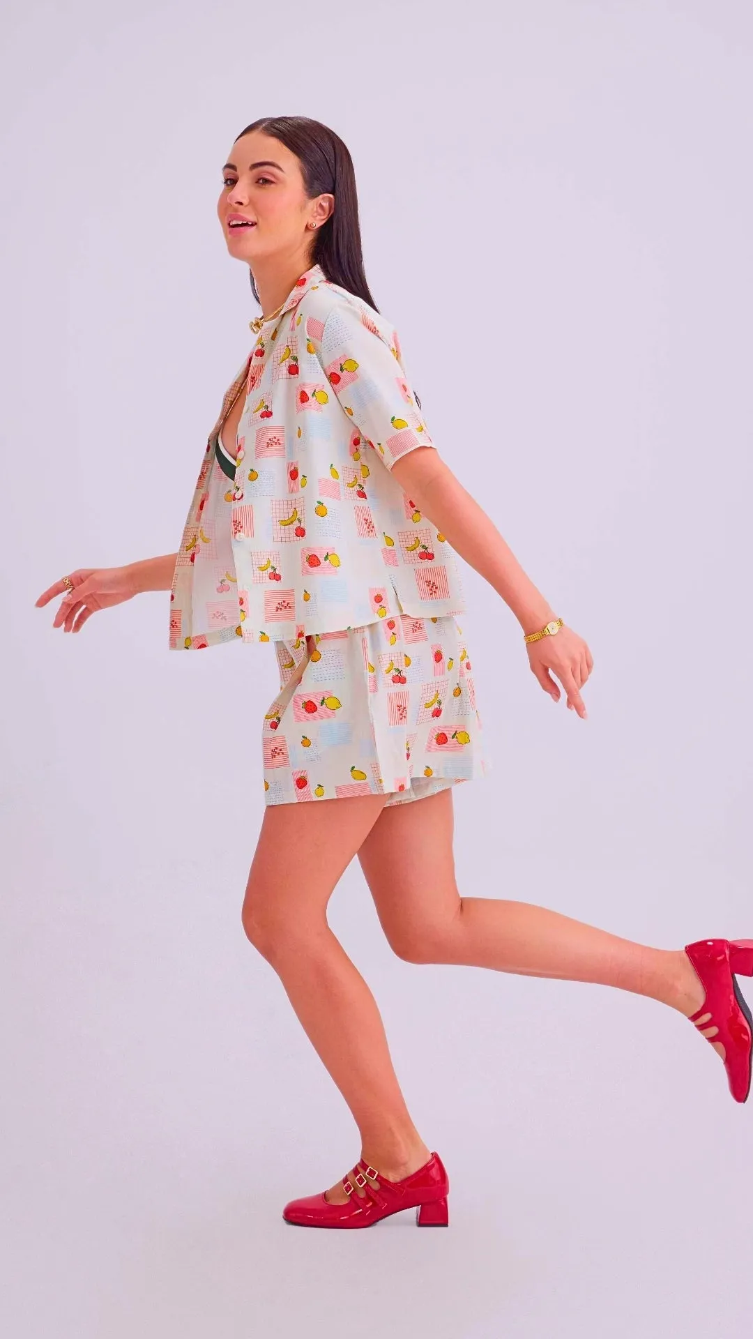 Vesper Shirt & Dottie Shorts, Tutti Fruity