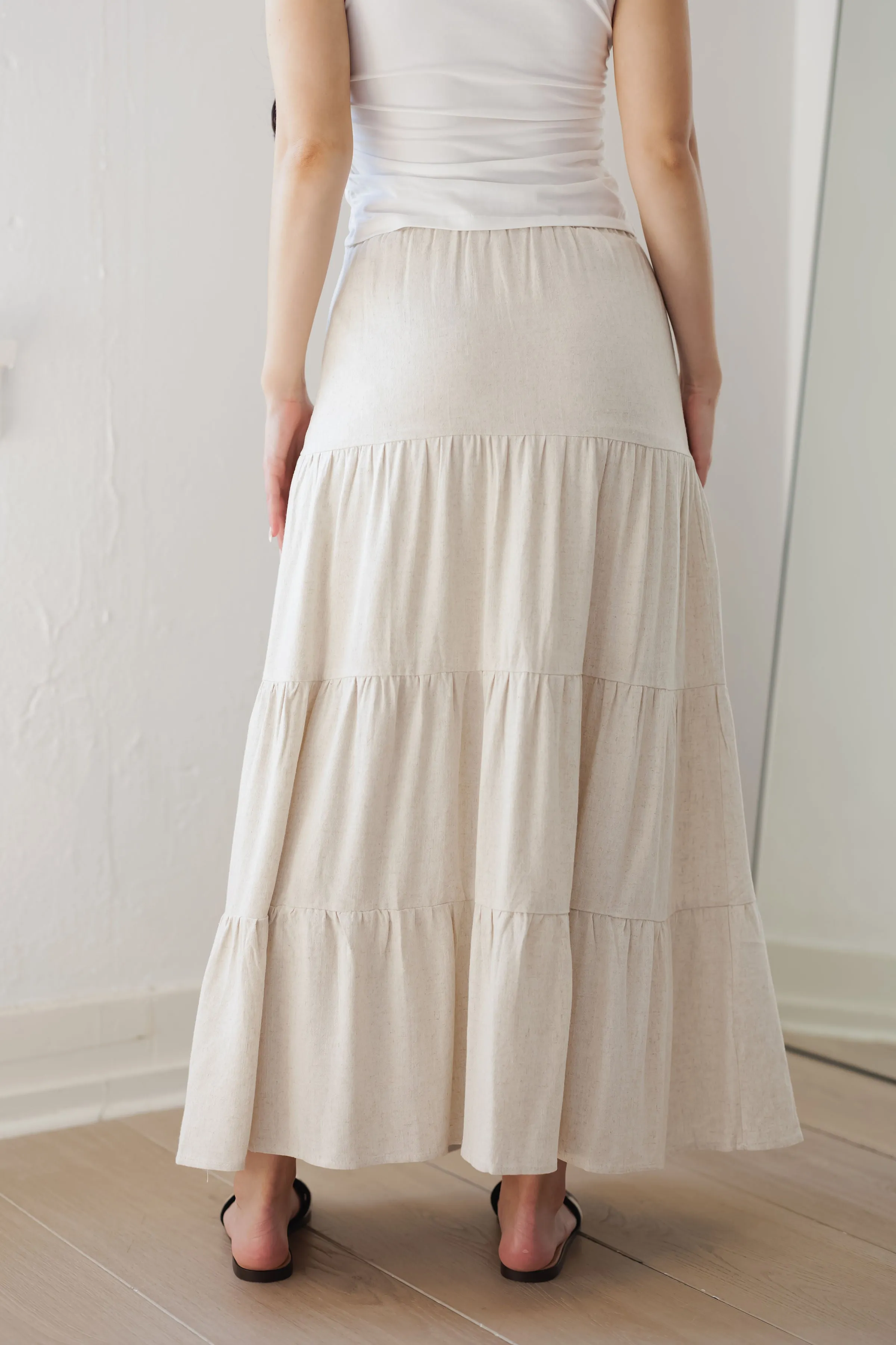 Vintage Summer Skirt-Natural
