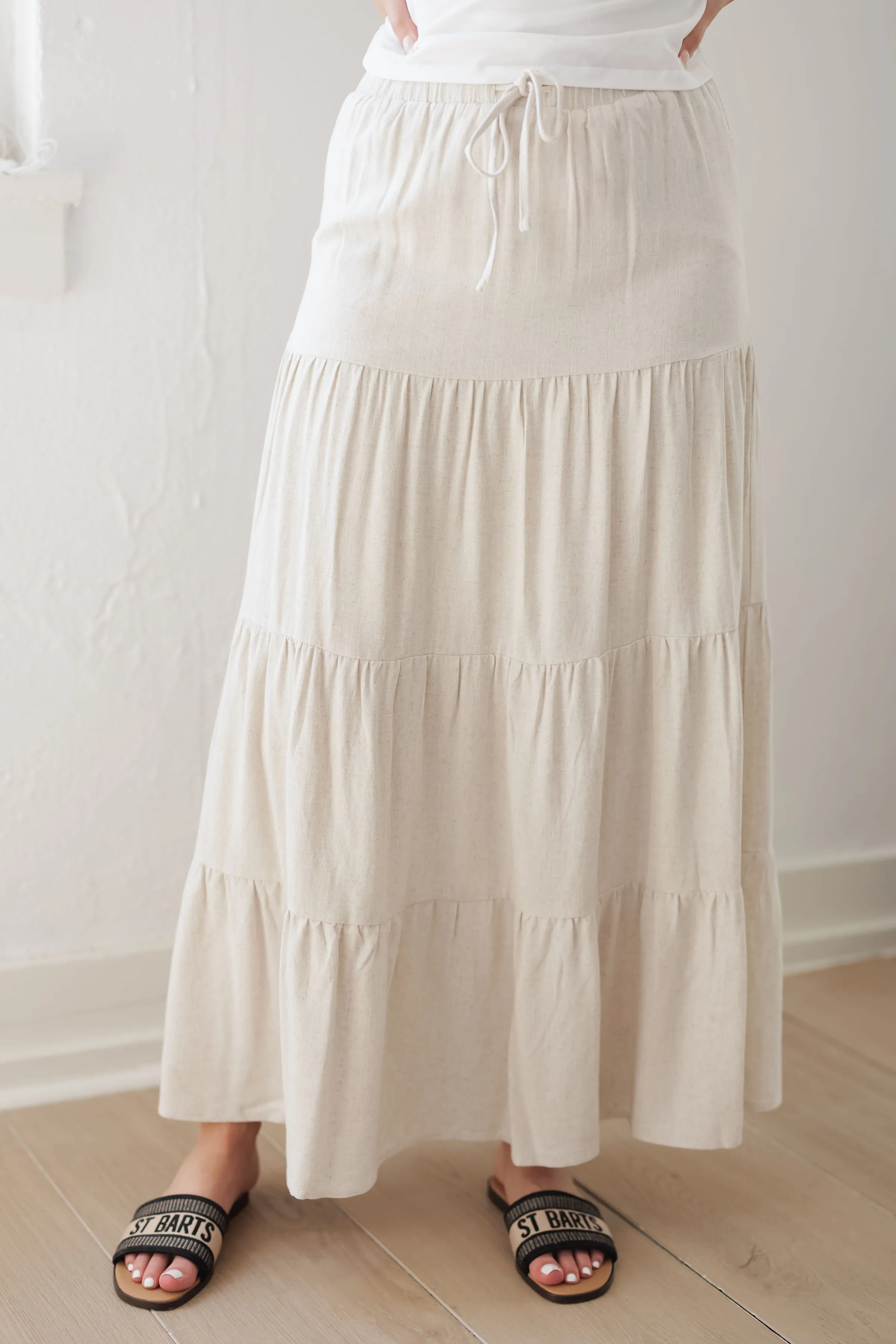 Vintage Summer Skirt-Natural