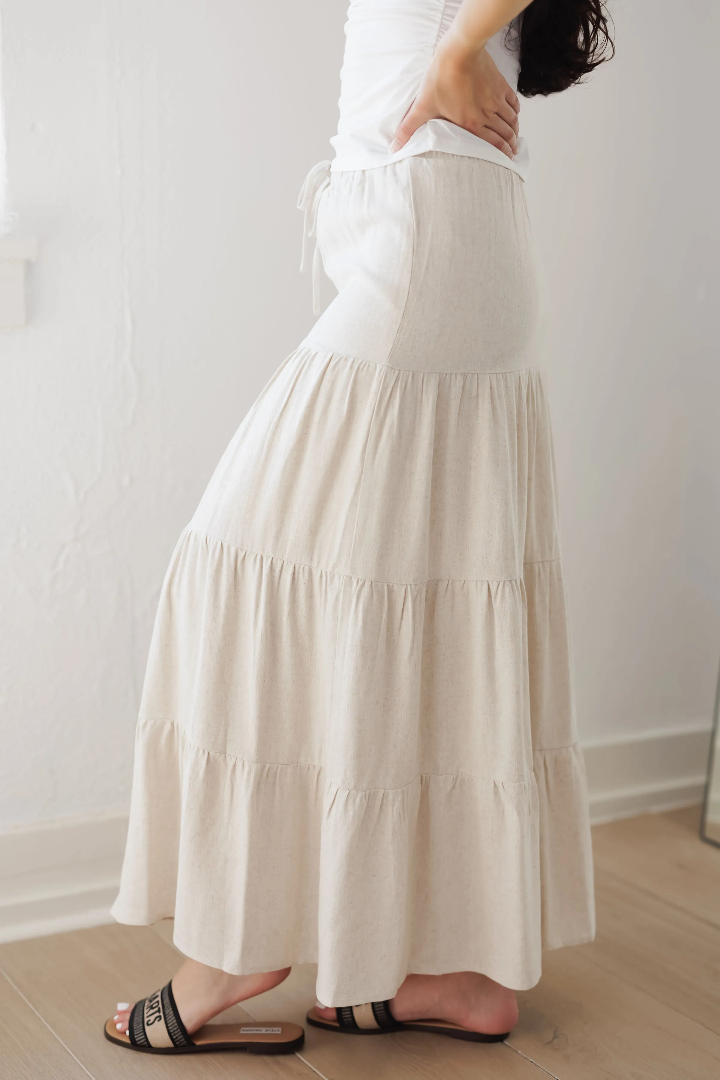 Vintage Summer Skirt-Natural