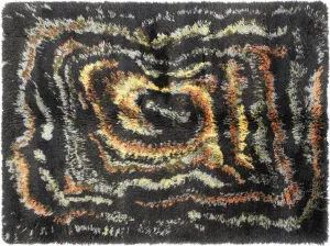 Vintage Turkish Shag Rug - 5'11" x 8'