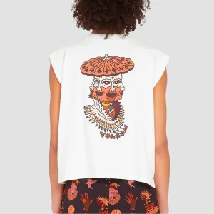 Volcom Connected Minds Tank Top Star White - Womens