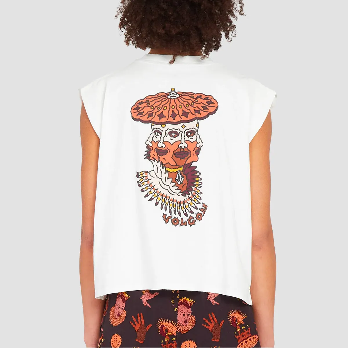 Volcom Connected Minds Tank Top Star White - Womens