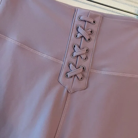 {WeWoreWhat} Brand New Lace Up Biker Shorts