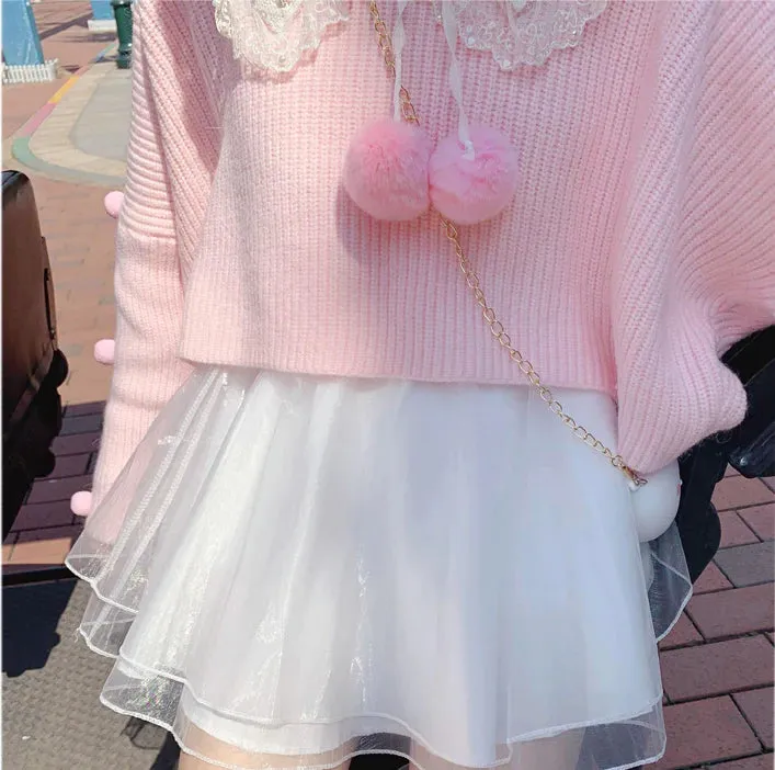 White all-match skirt   KF24103