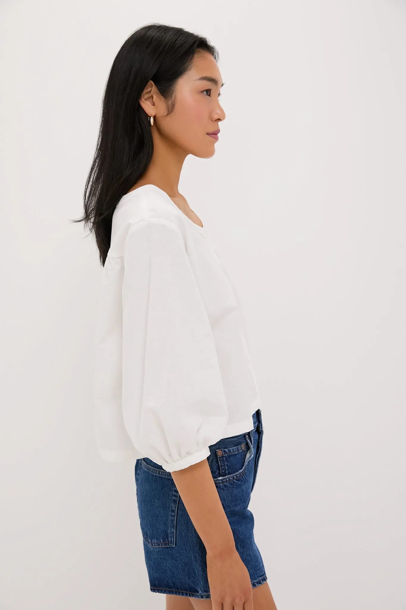 White Linen Kennedi Blouse