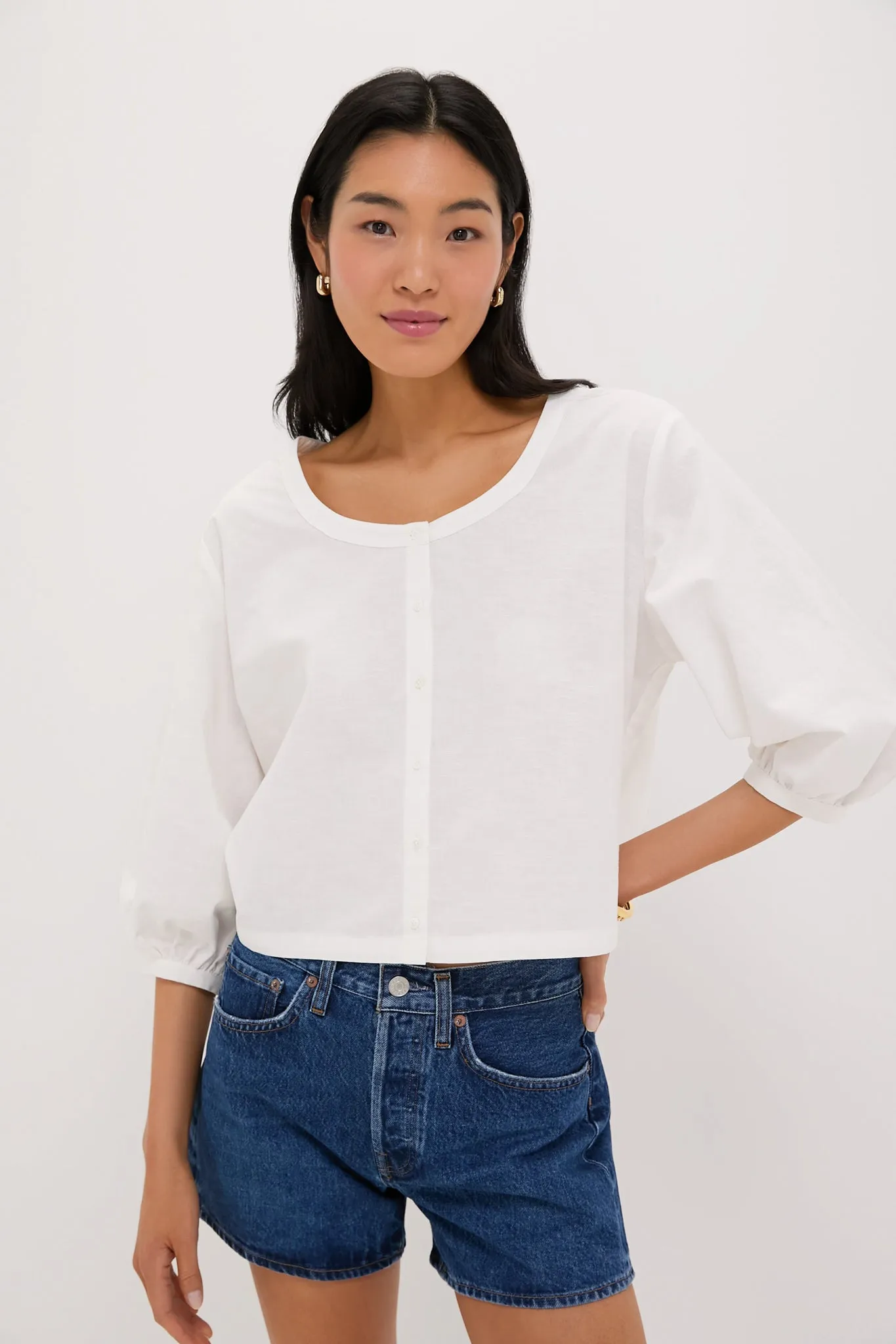 White Linen Kennedi Blouse
