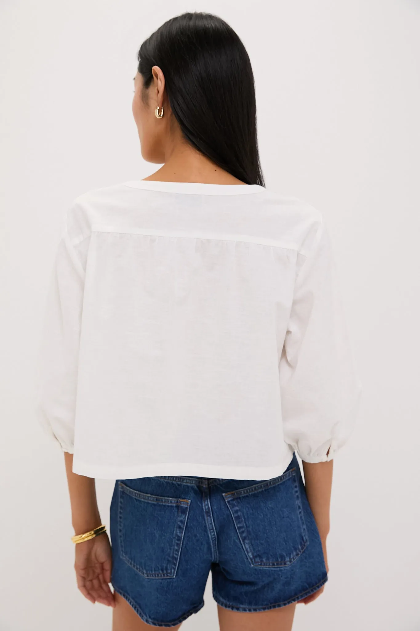 White Linen Kennedi Blouse