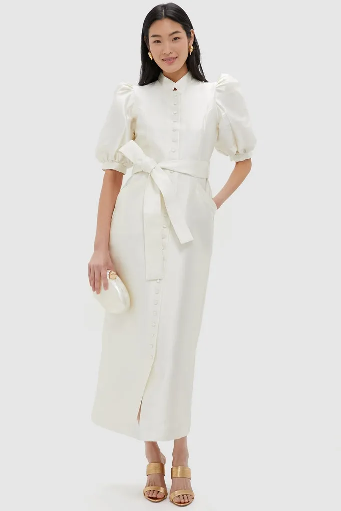 White Long Smart Amoako Dress