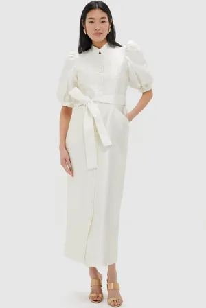 White Long Smart Amoako Dress
