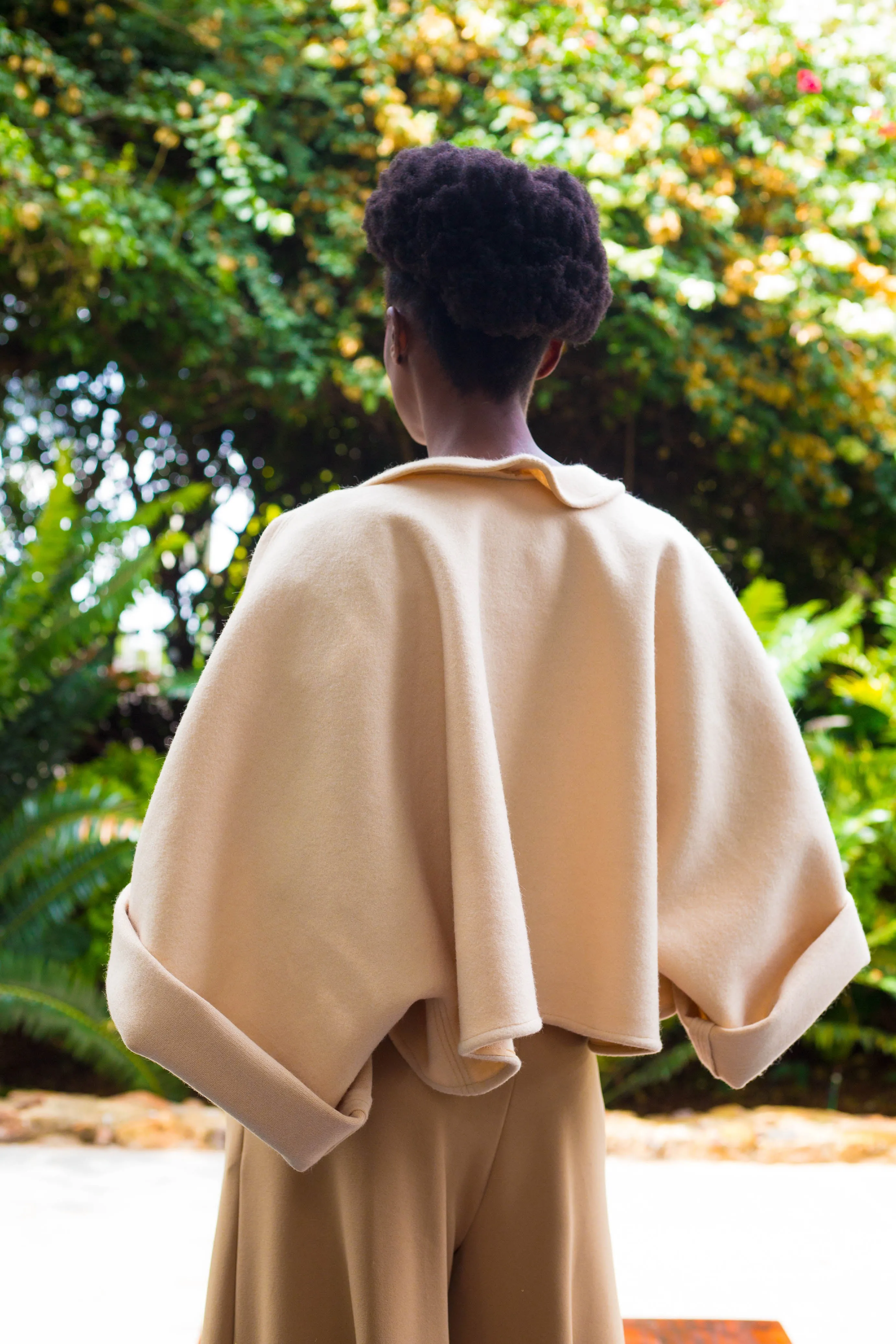 Winter 2022 - Look 7 Banksia Cropped Melton Jacket