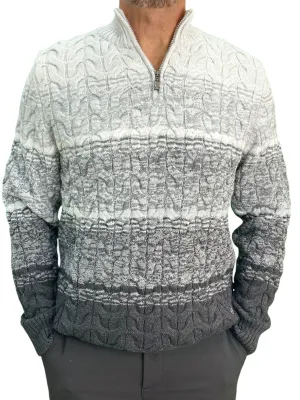 Winter - Half Zipper Collar - Wool-   Essential  Sweater-Gray