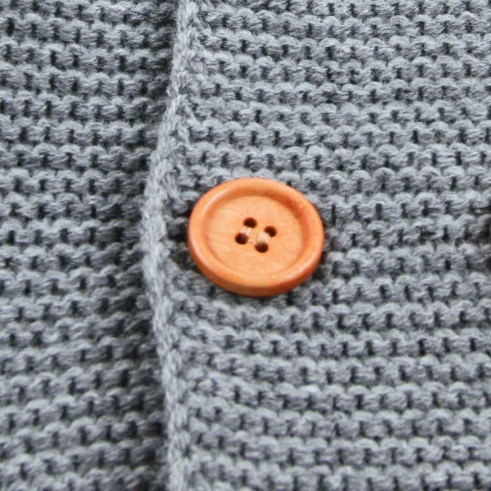 Winter Hooded Knitted Long Sleeve  Sweaters For Newborn Babies