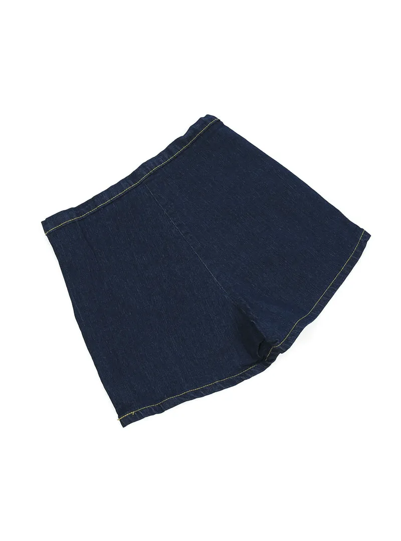 Women Slim High Waist Jeans Denim Tap Short