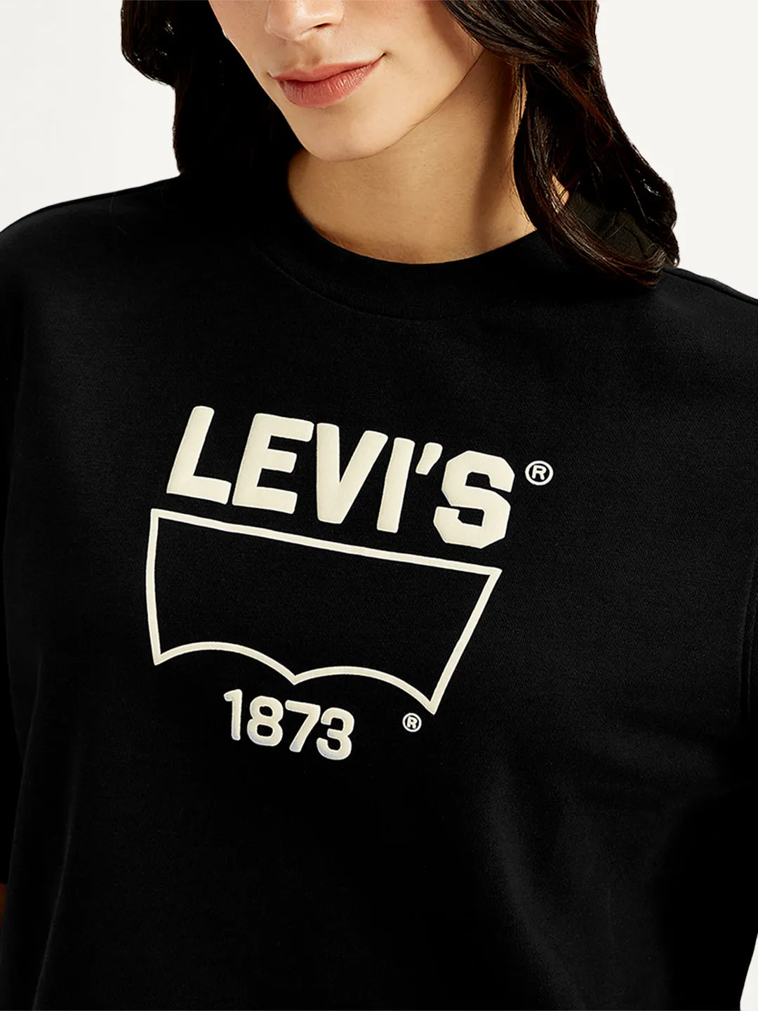 Women's Brand Logo Relaxed Fit T-shirt