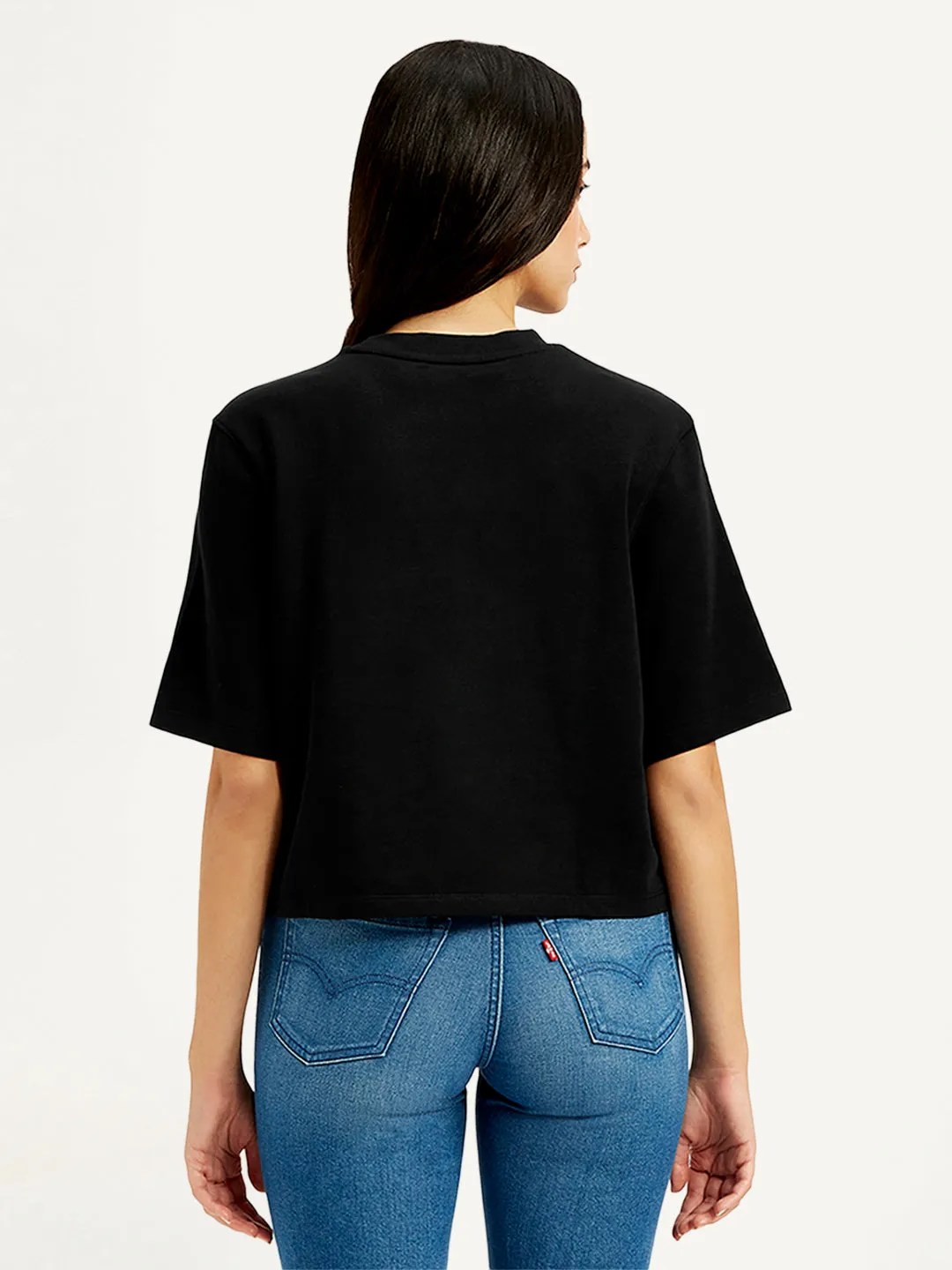 Women's Brand Logo Relaxed Fit T-shirt