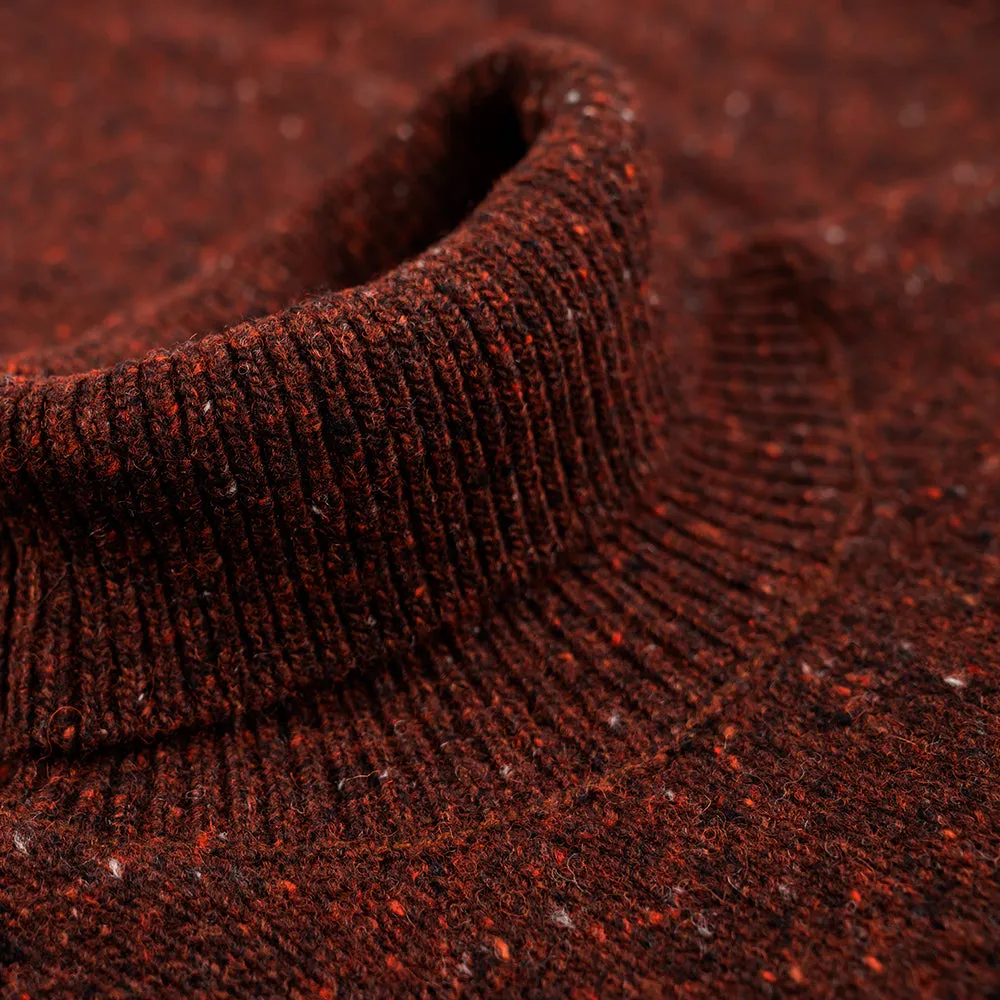 Womens Finse Flecked Roll Neck Sweater