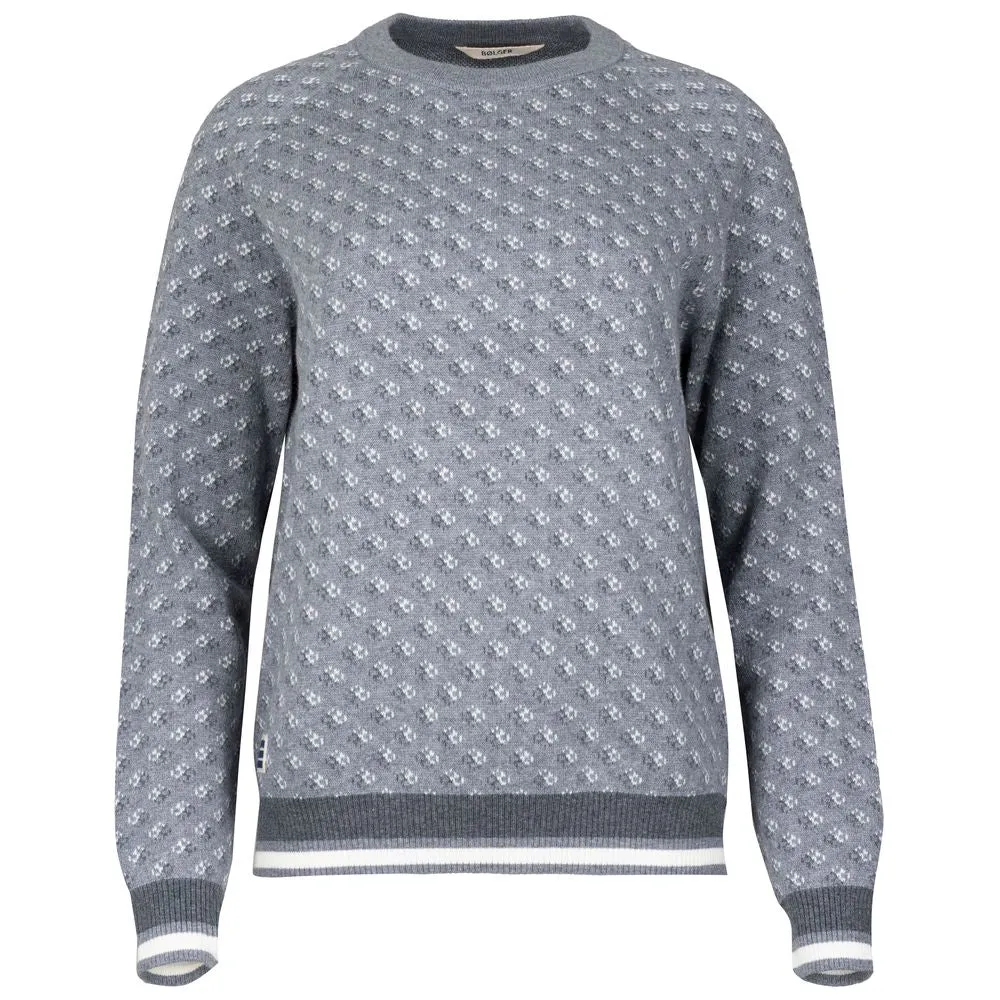 Womens Fredvang Jacquard Crew Sweater