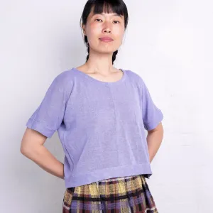 Women's Hemp Pieces Tee - 100% Hemp - Lilac