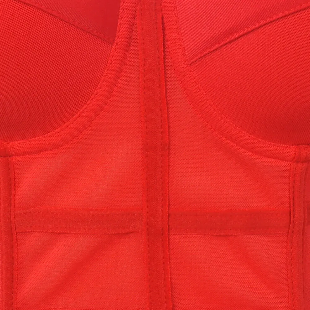 Women's Mesh Push Up Corset Bustier Crop Top