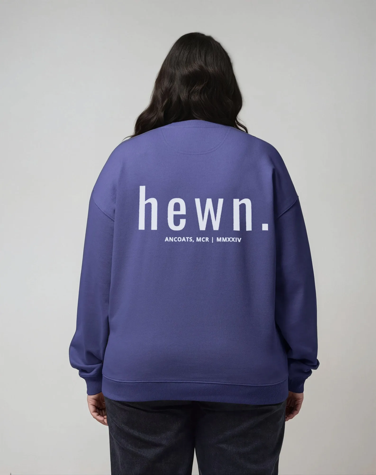 Women's Organic Cotton Signature Oversized Sweatshirt | Dusk Purple