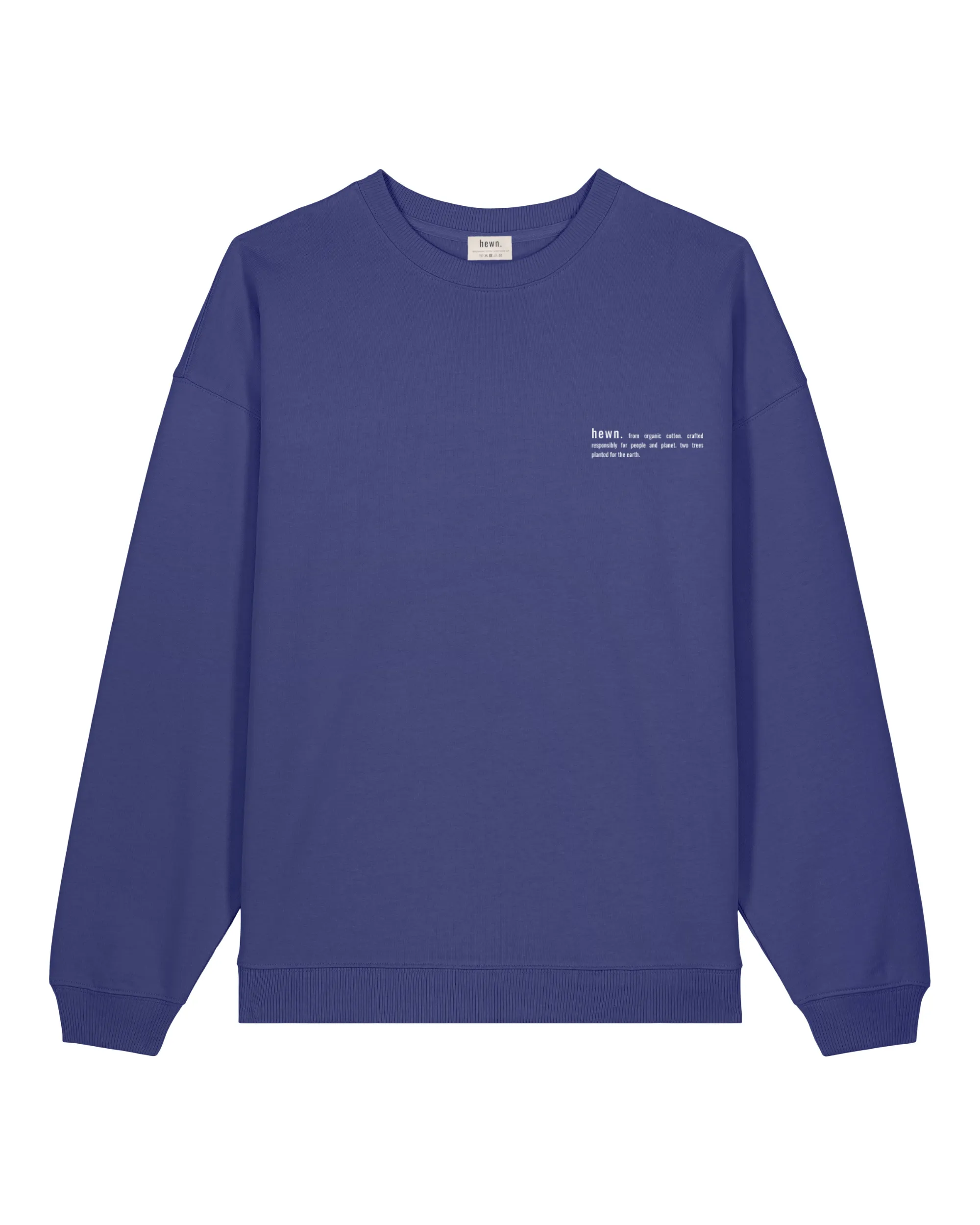 Women's Organic Cotton Signature Oversized Sweatshirt | Dusk Purple