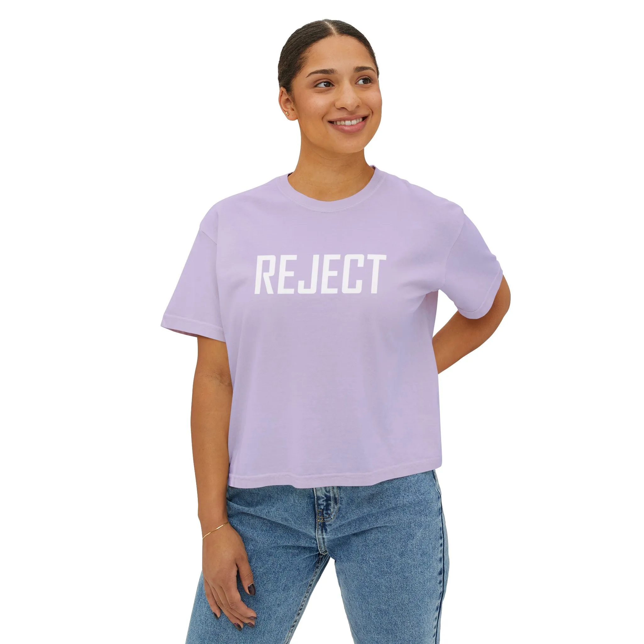 Women's REJECT Boxy Tee by The She-Jects! The most comfy brand COMFORT COLORS