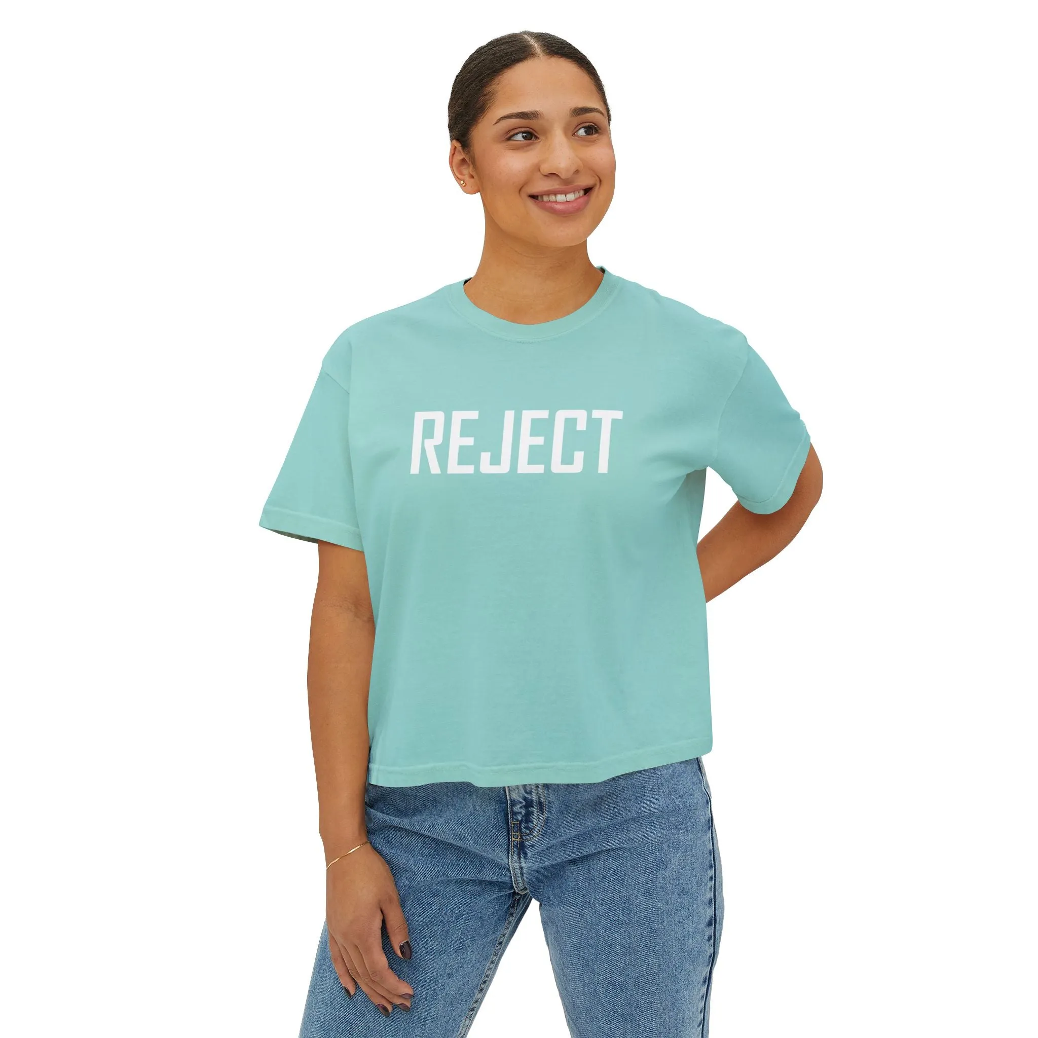 Women's REJECT Boxy Tee by The She-Jects! The most comfy brand COMFORT COLORS