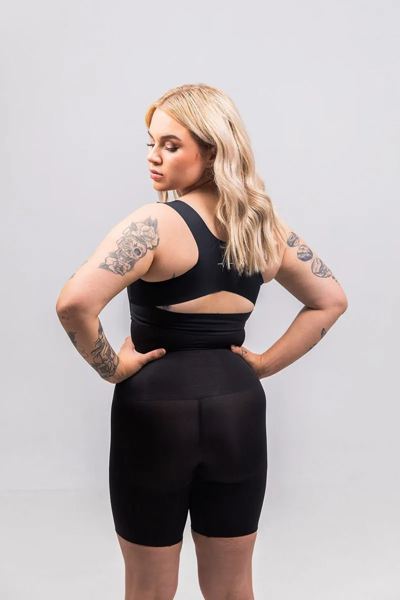 WOMENS SCULPTING SHORTS WITH STRAPS