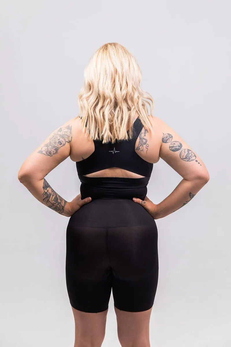 WOMENS SCULPTING SHORTS WITH STRAPS