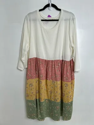 Womens Size 2XL Misses Cream Haptics Dress