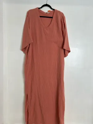 Womens Size Med Misses Orange Barefoot Dreams Dress