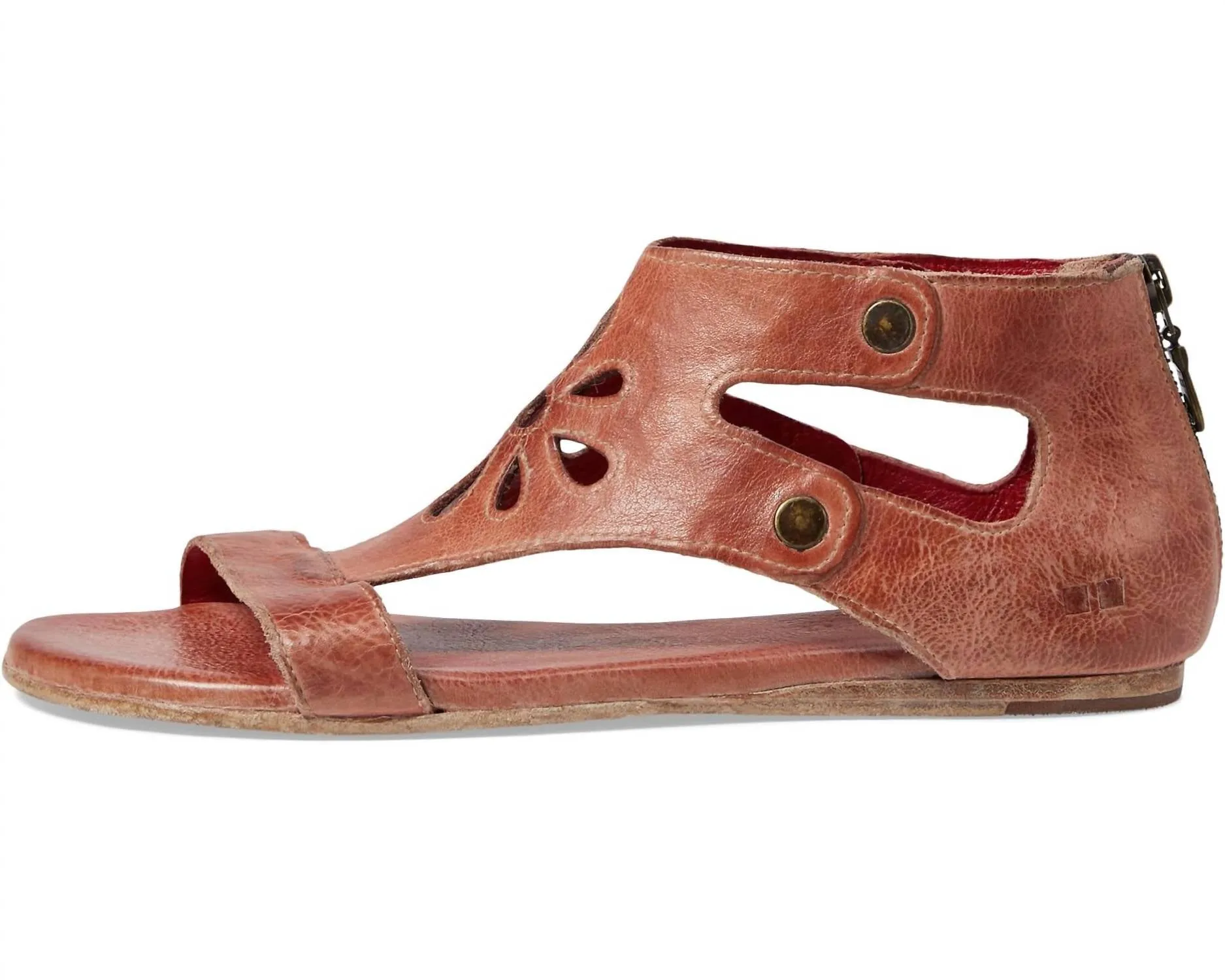 Women's Soto Cutout Leather Sandal In Blush Rustic Tmi