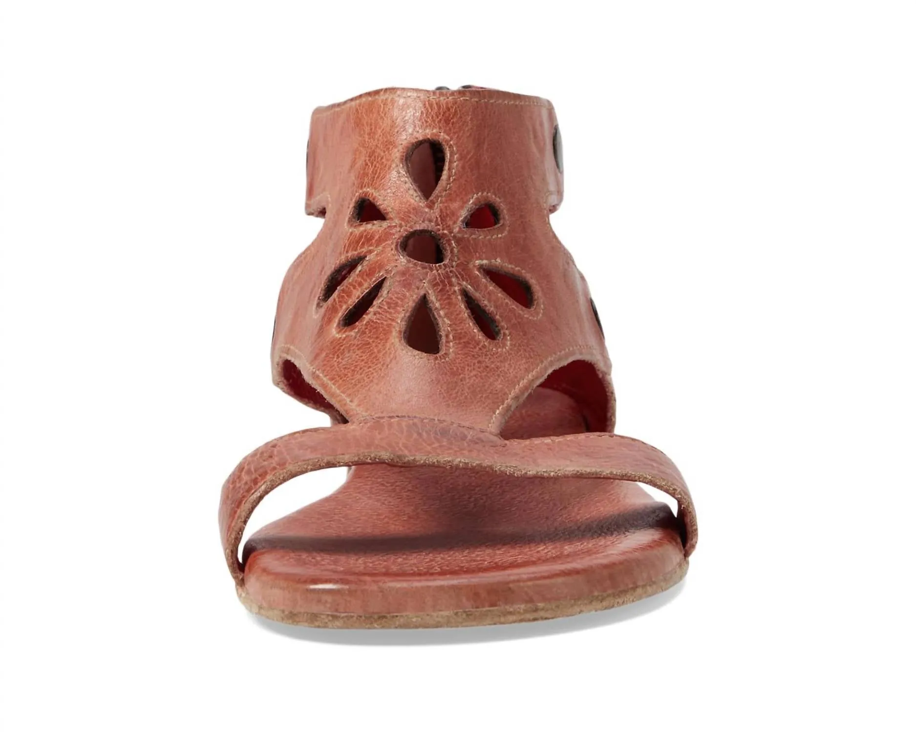 Women's Soto Cutout Leather Sandal In Blush Rustic Tmi