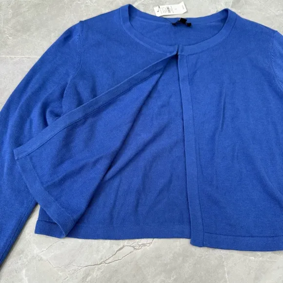 Women’s Talbots Cropped Hook &amp; Eye Shrug Cardigan Sweater Small
