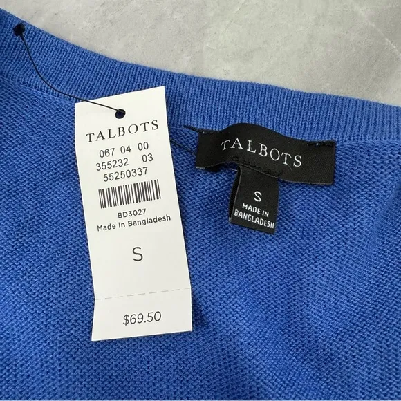 Women’s Talbots Cropped Hook &amp; Eye Shrug Cardigan Sweater Small